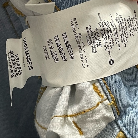 VANS Jeans High Rise Straight Lightwash Denim Relaxed Fit Womens 7 28 - Picture 8 of 16